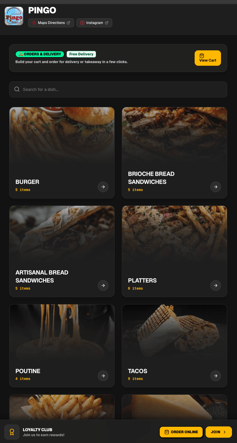 Dark Premium Layout